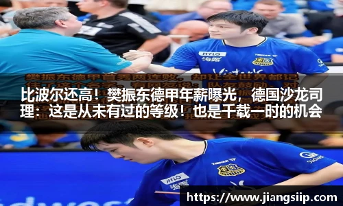 比波尔还高！樊振东德甲年薪曝光，德国沙龙司理：这是从未有过的等级！也是千载一时的机会